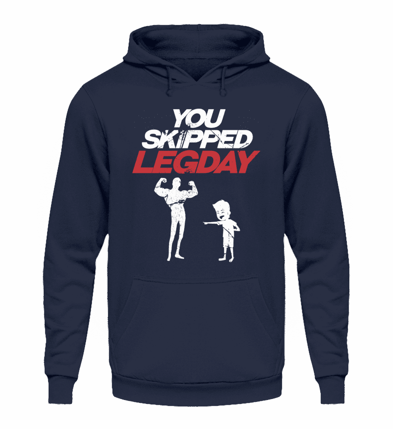 Zeigt chicken legs never skip legday unisex kapuzenpullover hoodie 1 in Farbe Jet Black