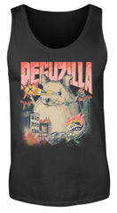 Zeigt deguzilla lustiges degu monster herren tanktop in Farbe Charcoal (Solid)