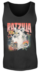Zeigt ratzilla lustiges ratten monster herren tanktop in Farbe Charcoal (Solid)