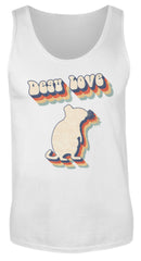Zeigt degu love vintage retro geschenk fur besitzer von degus herren tanktop in Farbe Red