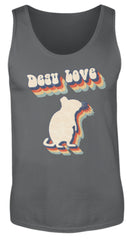 Zeigt degu love vintage retro geschenk fur besitzer von degus herren tanktop in Farbe Red