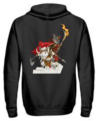 Barbarian Chinchilla Bros | Zipper Hoodie in Black in Größe S