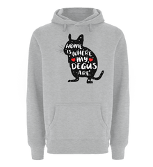 Degus | Süßer Spruch | Unisex Premium Kapuzenpullover in Sportgrau Heather in Größe S