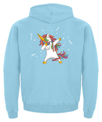 Zeigt dab einhorn dabbing unicorn kinder hoodie in Farbe New French Navy