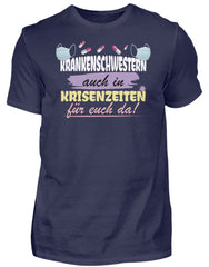 Zeigt krankenschwester spruch virus herren shirt in Farbe Black