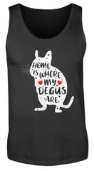 Funny Adorable Degu Saying - Rodent | Herren Tank Top in Black in Größe S