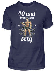 Zeigt lustiger spruch 40er geburtstag herren shirt 1 in Farbe Black