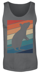 Zeigt ratten vintage motiv retro chic fur rattenhalter herren tanktop 1 in Farbe Black