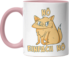 Nö Einfach Nö Katze 2 Witzige Altrosa Tasse kaufen Geschenk