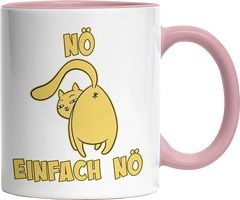 Nö Einfach Nö Katze zeigt Hintern 1 Witzige Altrosa Tasse kaufen Geschenk