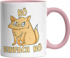 Nö Einfach Nö Katze 2 Witzige Altrosa Tasse kaufen Geschenk
