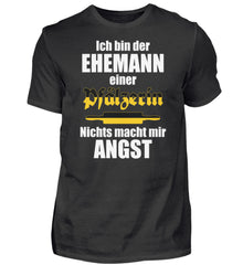 Lustiger Spruch Ehemann Pfälzerin | Herren Shirt in Black in Größe S