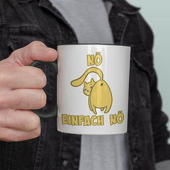 Nö Einfach Nö Katze zeigt Hintern 1 Witzige schwarze Tasse kaufen Geschenk