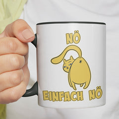 Nö Einfach Nö Katze zeigt Hintern 1 Witzige schwarze Tasse kaufen Geschenk