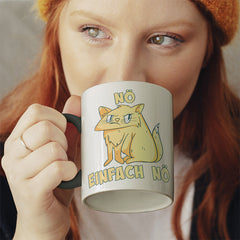 Nö Einfach Nö Katze 2 Witzige schwarze Tasse kaufen Geschenk