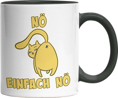 Nö Einfach Nö Katze zeigt Hintern 1 Witzige Black Tasse kaufen Geschenk