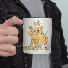 Nö Einfach Nö Katze 2 Witzige schwarze Tasse kaufen Geschenk