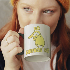 Nö Einfach Nö Katze zeigt Hintern 1 Witzige schwarze Tasse kaufen Geschenk