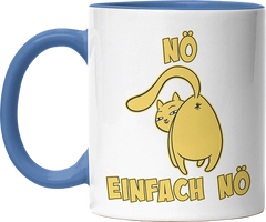 Nö Einfach Nö Katze zeigt Hintern 1 Witzige Cambridge Blue Tasse kaufen Geschenk
