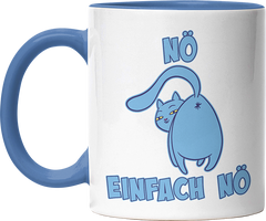 Nö Einfach Nö Katze zeigt Hintern 2 Witzige Cambridge Blue Tasse kaufen Geschenk