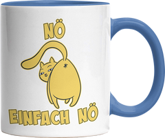 Nö Einfach Nö Katze zeigt Hintern 1 Witzige Cambridge Blue Tasse kaufen Geschenk