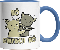 Nö Einfach Nö Katzen Ohrfeige Witzige Cambridge Blue Tasse kaufen Geschenk