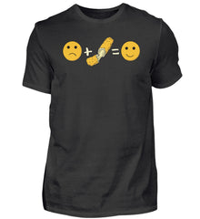 Funny Mozzarella Emotions | Herren Shirt in Black in Größe S