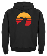 Kaninchen | Retro Motiv mit Hase | Kinder Hoodie in Baby Pink in Größe 3/4 (98/104)