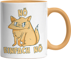Nö Einfach Nö Katze 2 Witzige Goldgelb Tasse kaufen Geschenk