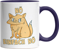Nö Einfach Nö Katze 2 Witzige Kobaltblau Tasse kaufen Geschenk