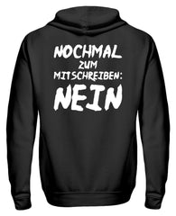 Zeigt nochmal zum mitschreiben nein zip hoodie in Farbe Navy