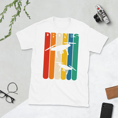 Zeigt drohnen-vintage-t-shirt in Black