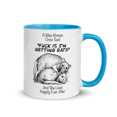 A Wise Woman Once Said Rats | Two tone mug