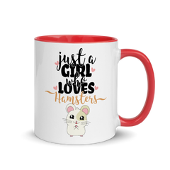 Just A Girl Who Loves Hamsters | Zweifarbige Tasse