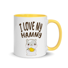 I Love My Hammy | Two tone mug