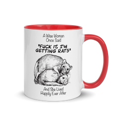 A Wise Woman Once Said Rats | Two tone mug