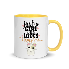 Just A Girl Who Loves Hamsters | Zweifarbige Tasse
