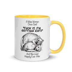 A Wise Woman Once Said Rats | Two tone mug