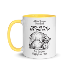 A Wise Woman Once Said Rats | Two tone mug
