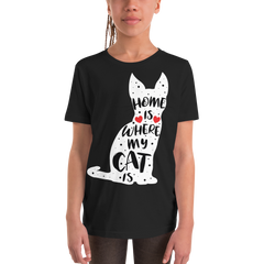 Home Is Where My Cat Is | T-shirt for children & youth