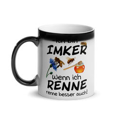 Lustiger Imker Spruch | Glänzende Zaubertasse