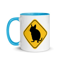 Degu Warning Sign | Two tone mug