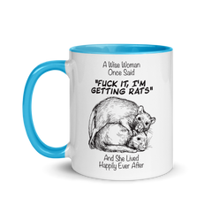 A Wise Woman Once Said Rats | Two tone mug