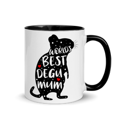 World's Best Degu Mum | Two tone mug