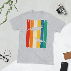 Zeigt drohnen-vintage-t-shirt in Black