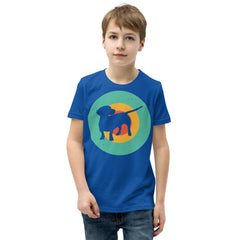 Retro Dackel Sonne | Teckel T-Shirt für Kinder