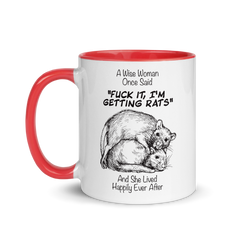 A Wise Woman Once Said Rats | Two tone mug
