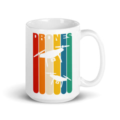 Drohnen | Vintage Quadrokopter | Tasse für Drohnenpiloten