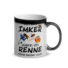 Lustiger Imker Spruch | Glänzende Zaubertasse