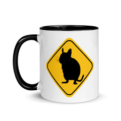 Degu Warning Sign | Two tone mug